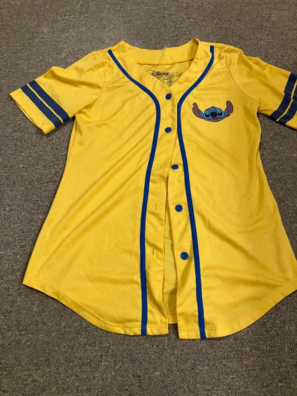 Adult Disney Stitch Large Baseball Jersey Top